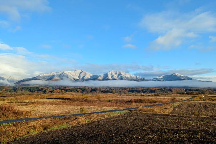 【2025年11月19日（水）】蒜山高原で雪が降りました